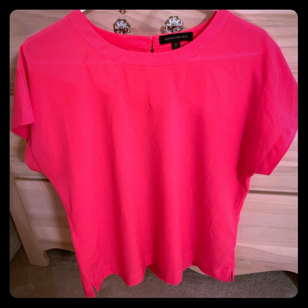 Banana Republic Neon Pink Top